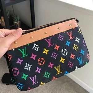 Y2k multicolored monogram purse